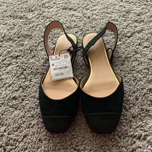 New Zara black flats